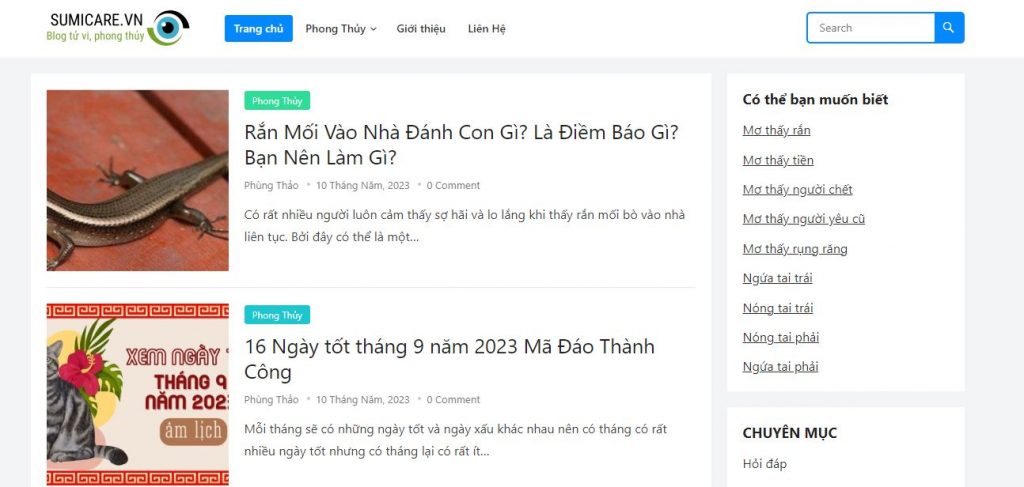 Sumicare.vn – Blog Tử Vi Phong Thủy cho người Việt